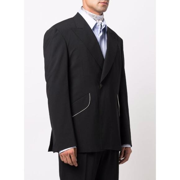 CANALI Travels Sport Coat Jacket US 42R IT 52R Black Wool 8ON8 Stretch NWOT - Picture 1 of 11